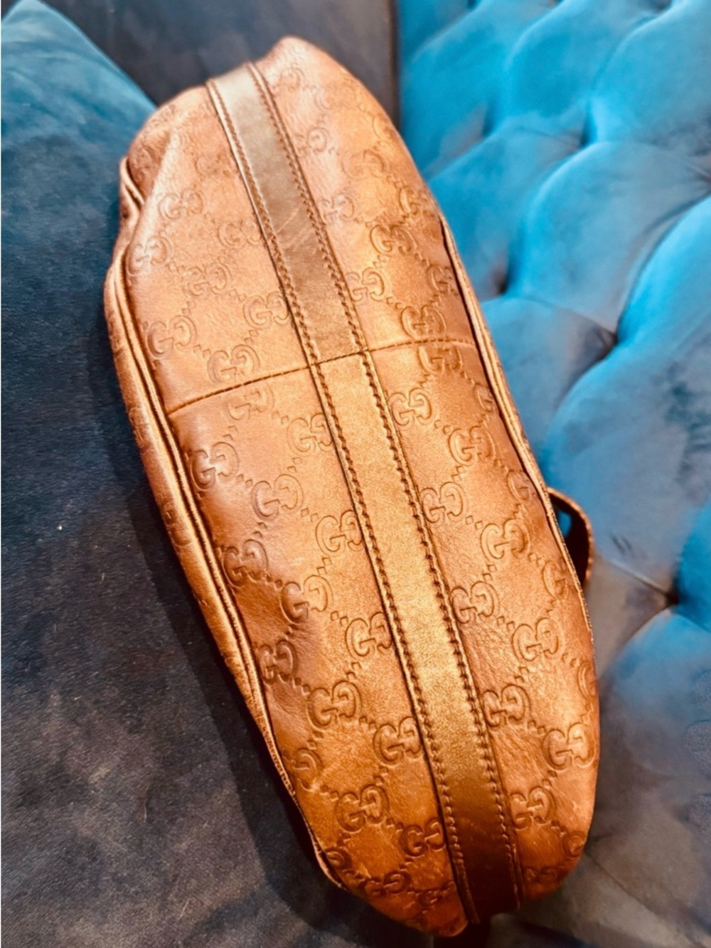 Gucci Brown Guccissima GG Twins Hobo - Picture 3 of 13